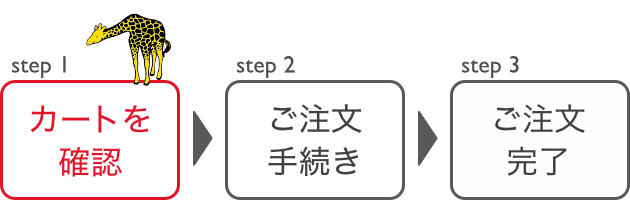 step1 カートを確認