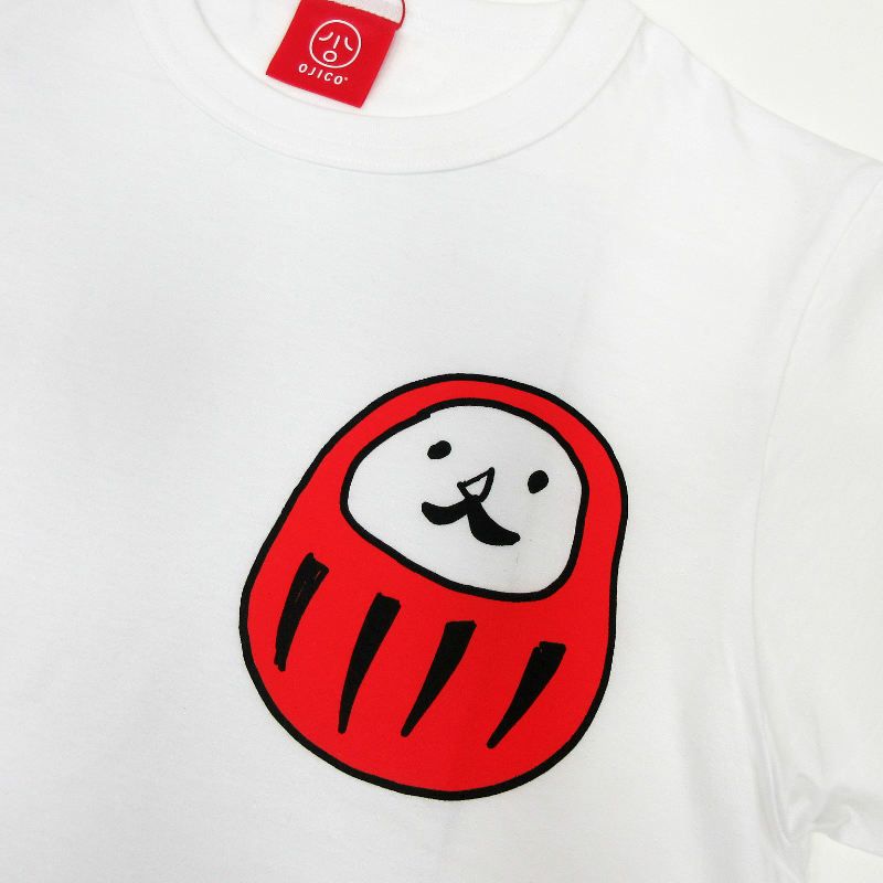 OJICO（オジコ）半袖Tシャツ「DARUMA」（ダルマ）レディースLサイズ