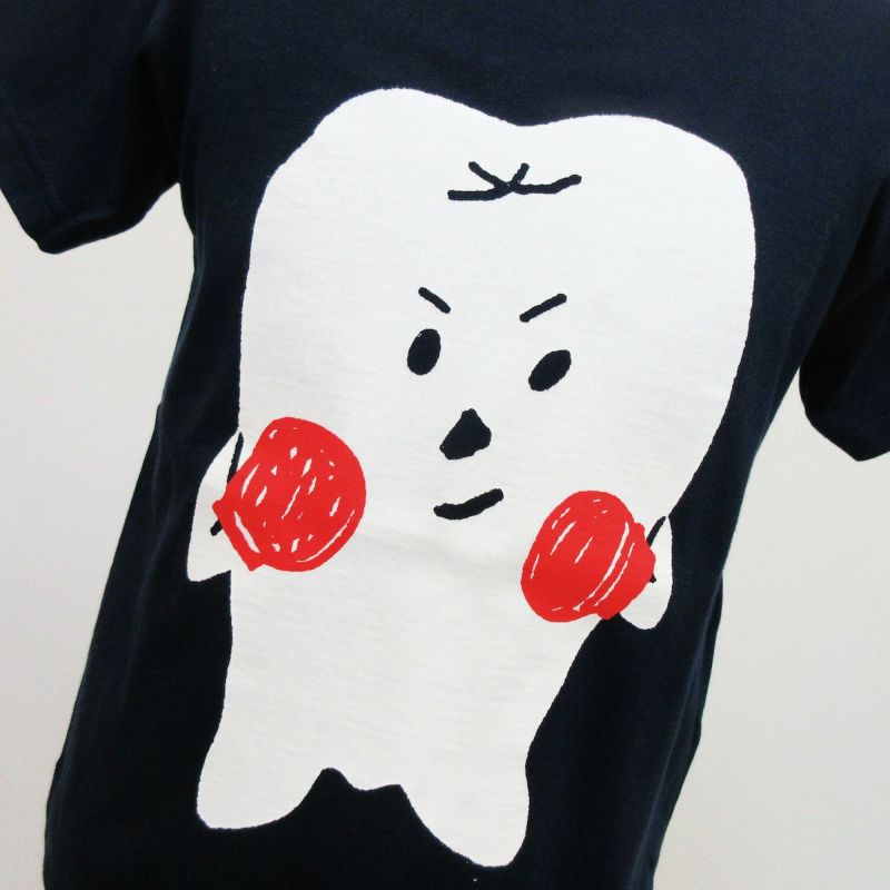 半袖Tシャツ「TSUYOIHA」（つよい歯）4Aサイズ・カラー/レッド | T