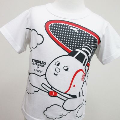 きかんしゃトーマス Ojicoコラボレーションtシャツ パンダ 4aサイズ カラー ホワイト Tシャツのojico