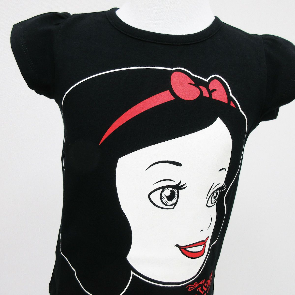 Outlet 半袖ストレッチカットソーディズニーコレクションカットソー 白雪姫 4aサイズ カラー ブラック Tシャツのojico