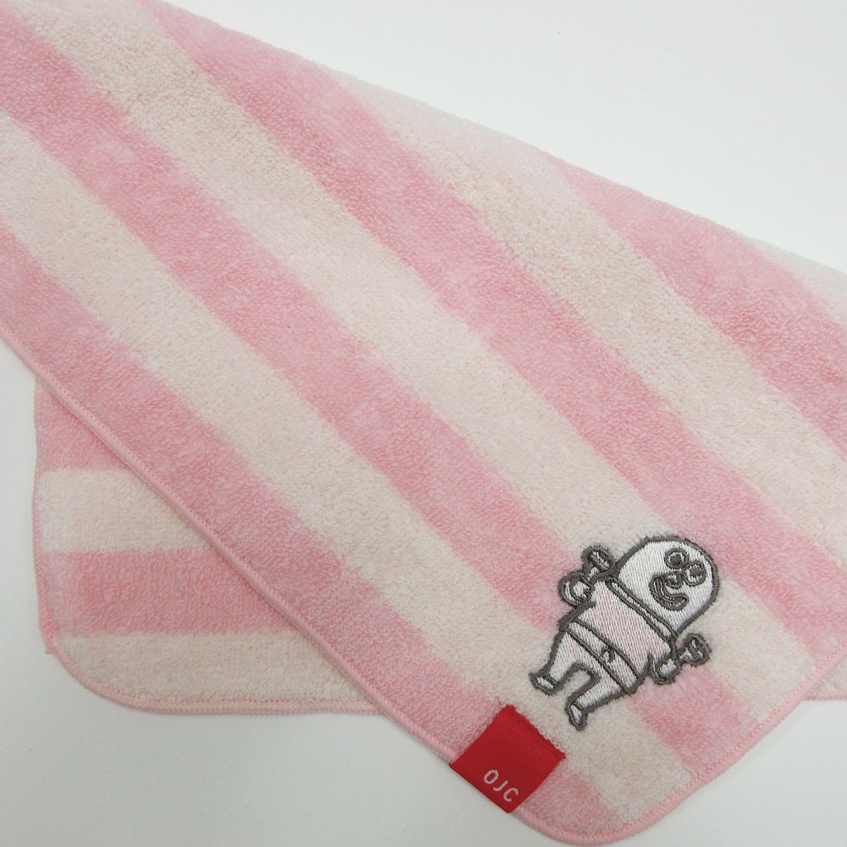 タオルハンカチ マラカスボーダー 今治製 カラー グレー ホワイト Tシャツのojico