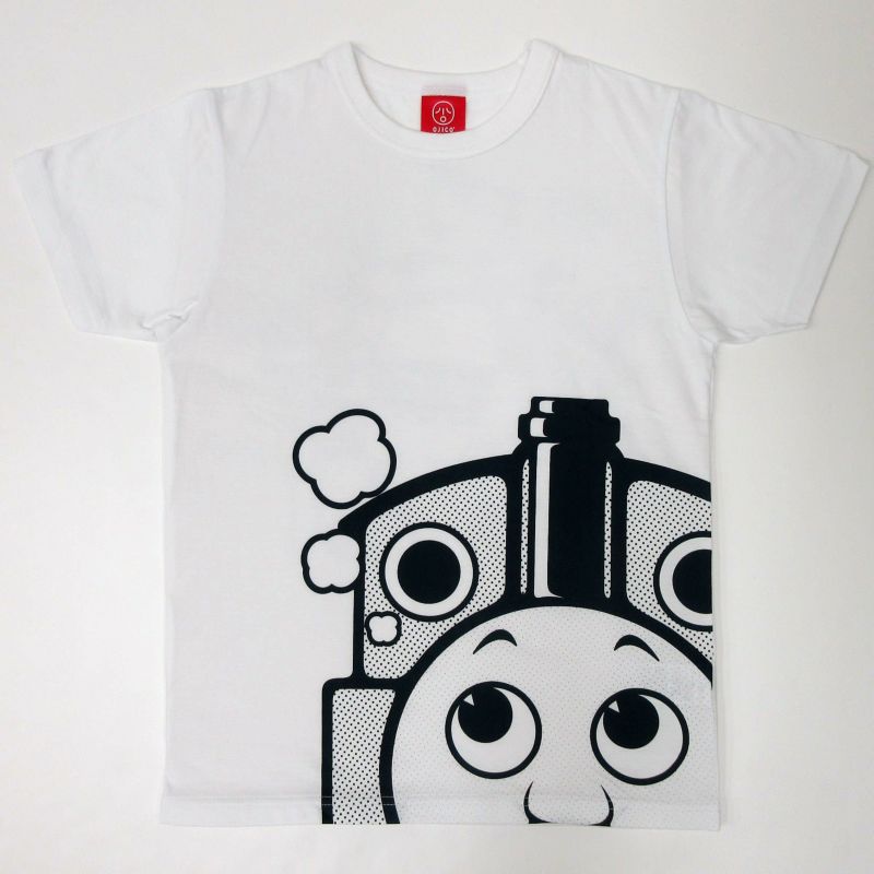 きかんしゃトーマス Ojicoコラボレーションtシャツ パンダ Lサイズ カラー ホワイト Tシャツのojico