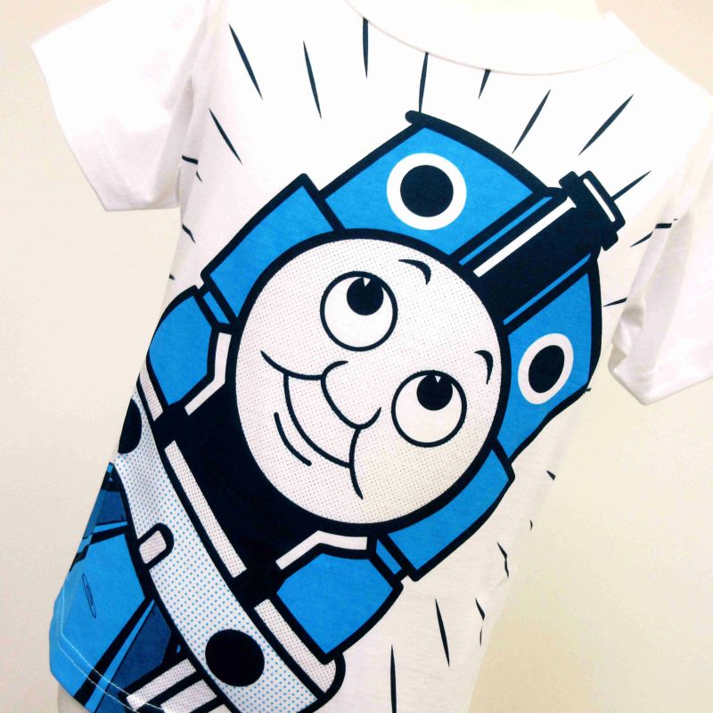 トーマス プラレール Ojicoコラボレーションtシャツ トーマス 10aサイズ カラー ホワイト Tシャツのojico
