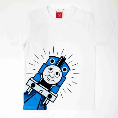 きかんしゃトーマス Ojicoコラボレーションtシャツ パンダ 4aサイズ カラー ホワイト Tシャツのojico