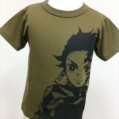 鬼滅の刃 Ojico Tシャツ 竈門炭治郎 10aサイズ カラー カーキ Tシャツのojico