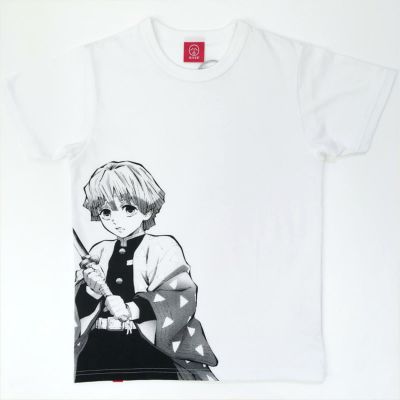 鬼滅の刃 Ojico Tシャツ 我妻善逸 Mens 3lサイズ カラー ホワイト Tシャツのojico