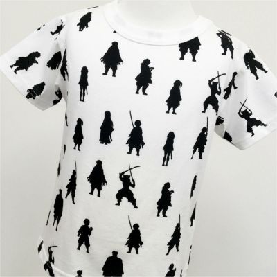 鬼滅の刃 Ojico Tシャツ シルエット総柄 8aサイズ カラー ホワイト Tシャツのojico 鬼滅の刃 Ojico Tシャツ シルエット総柄 8aサイズ カラー ホワイト Tシャツのojico