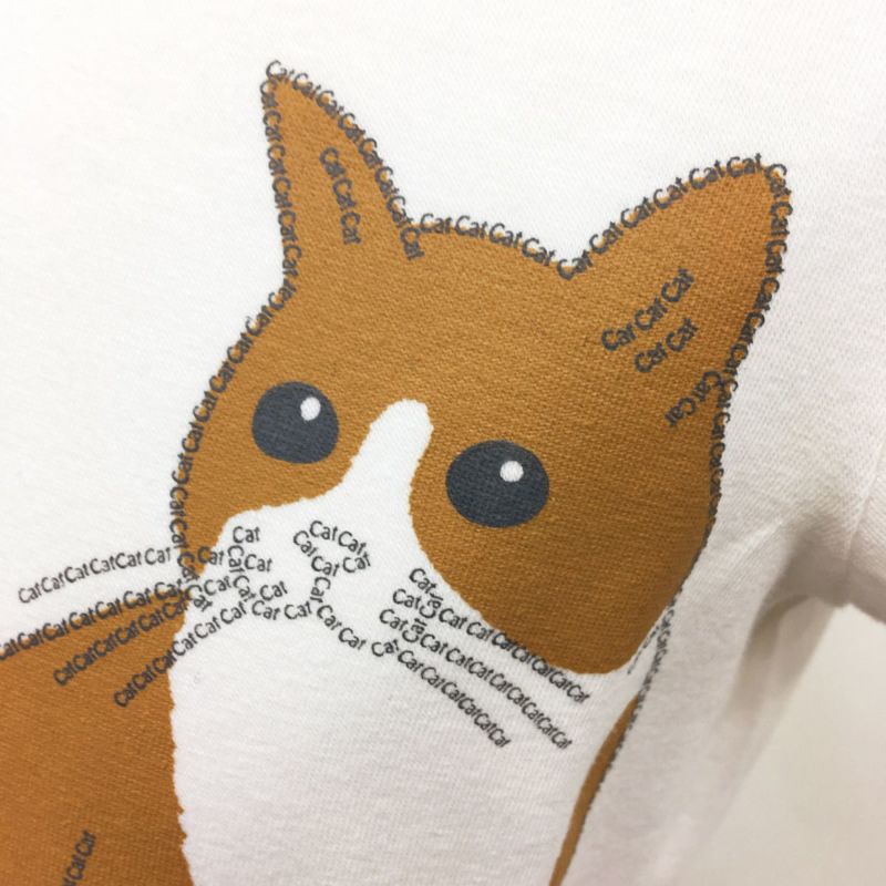 半袖ストレッチカットソー How Many Cats ハウ メニー キャッツ 4aサイズ カラー オフホワイト Tシャツのojico