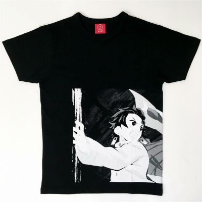 鬼滅の刃 Ojico Tシャツ 竈門炭治郎 鬼ごっこ Lサイズ カラー ブラック Tシャツのojico