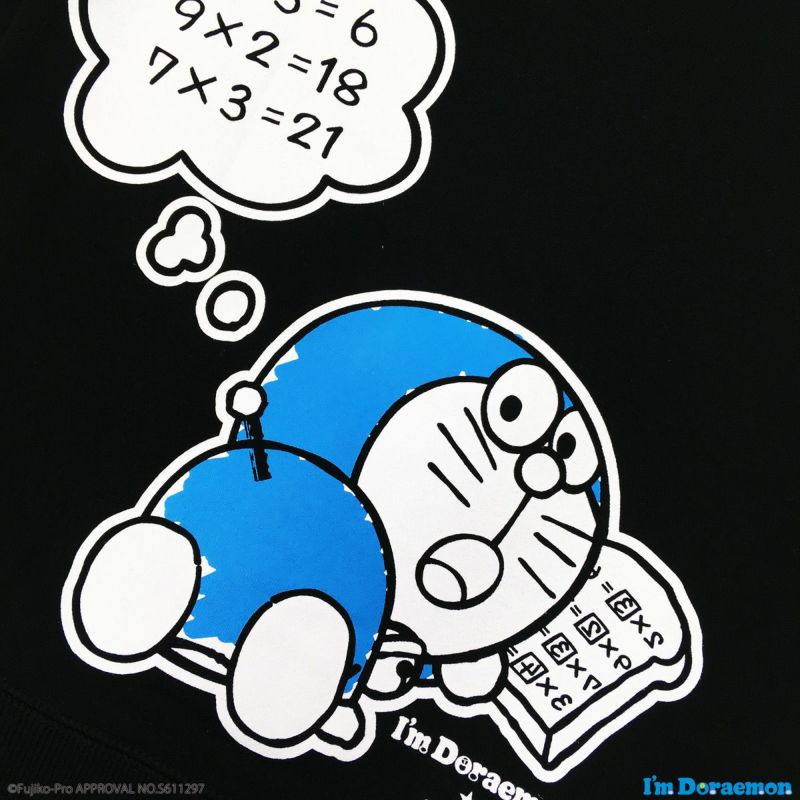 スウェット I M Doraemon アンキパン Mens Mサイズ カラー ブラック Tシャツのojico