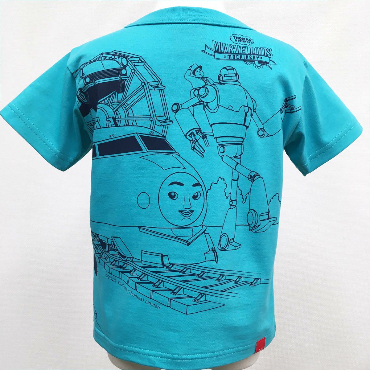 きかんしゃトーマス Ojicoコラボレーションtシャツ21 ケンジ 4aサイズ カラー ターコイズ Tシャツのojico