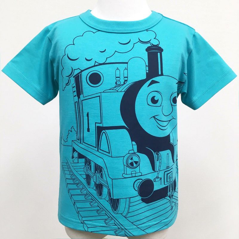 きかんしゃトーマス Ojicoコラボレーションtシャツ21 ケンジ 6aサイズ カラー ターコイズ Tシャツのojico