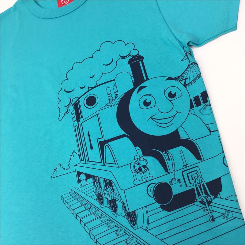 きかんしゃトーマス Ojicoコラボレーションtシャツ21 ケンジ Lサイズ カラー ターコイズ Tシャツのojico