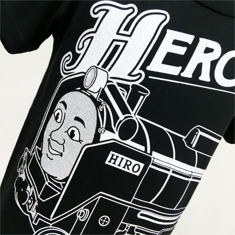 予約 半袖tシャツ きかんしゃトーマス Ojico 21 ヒロ 4aサイズ カラー ブラック Tシャツのojico