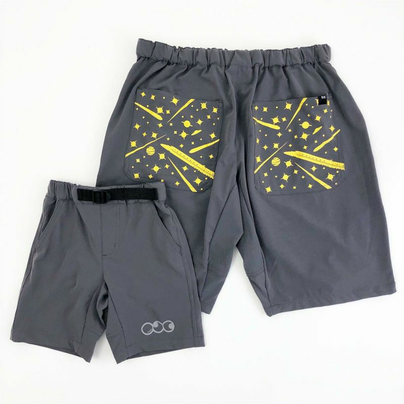 BLACK OJICOナイロンストレッチハーフパンツ「スペースドクター