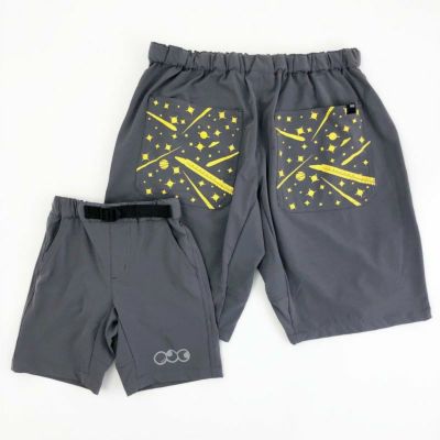 BLACK OJICOナイロンストレッチハーフパンツ「スペースドクター」