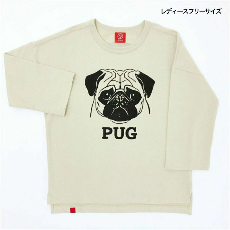 七分袖Tシャツ（ミニ裏毛）「PUG」（パグ） | TシャツのOJICO