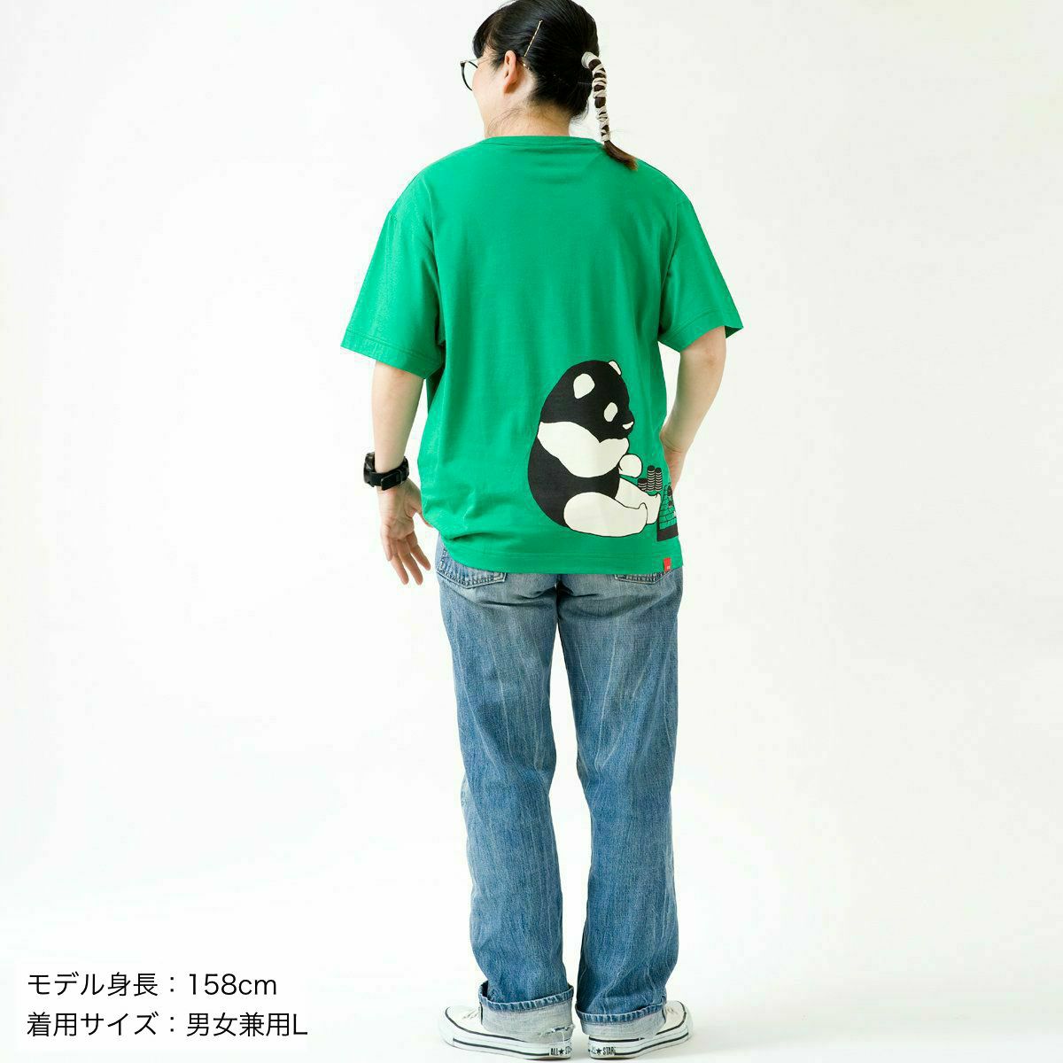 半袖Tシャツ「REVERSI」（リバーシ）大人サイズ着用画像・後ろ