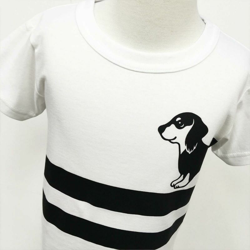 半袖Tシャツ「BOR-DACHSHUND」（ボーダーックスフント） | T