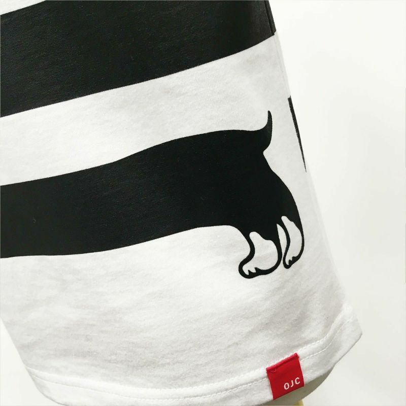 おじこ 半袖Tシャツ「BOR-DACHSHUND」（ボーダーックスフント） | T