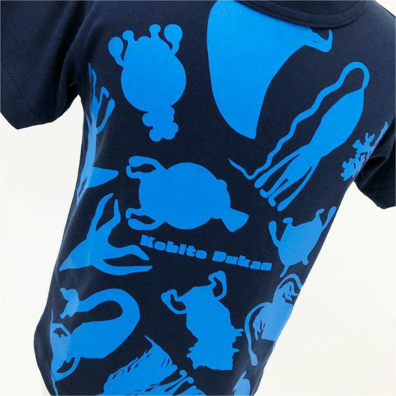顔面フィクション おもしろTシャツ 半袖Tシャツ コットン AW