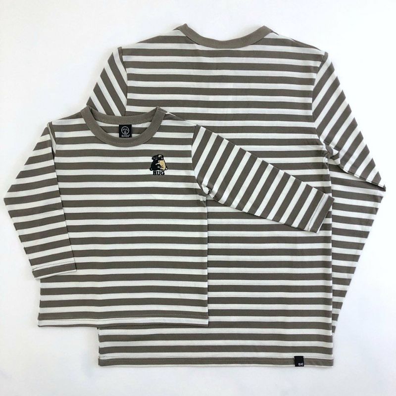 【新品タグ付き】バーバリー 長袖Tシャツ ビッグロゴ ホースロゴ ボーダー M BURBERRY (バーバリー) ビッグEKDプリント クルーネック 長袖 Tシャツ