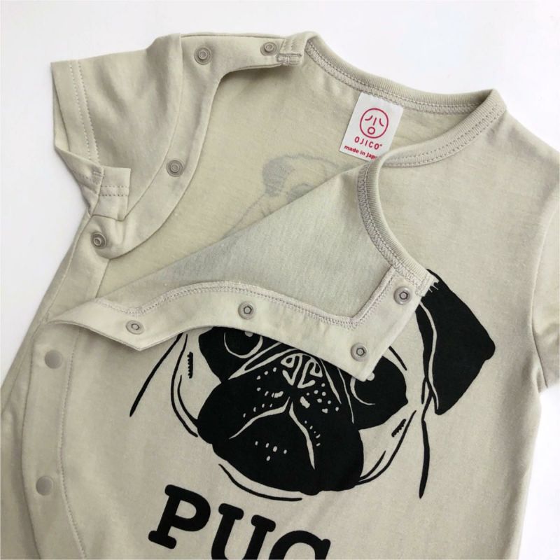 前開きロンパース「PUG」（パグ） | TシャツのOJICO