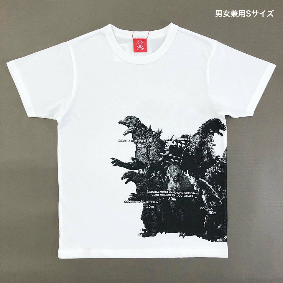 ゴジラ｜OJICO コラボTシャツ『オールスター』大人サイズ・前