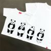 半袖Tシャツ「TANPANDA」（短パンだ）おそろい写真ホワイト