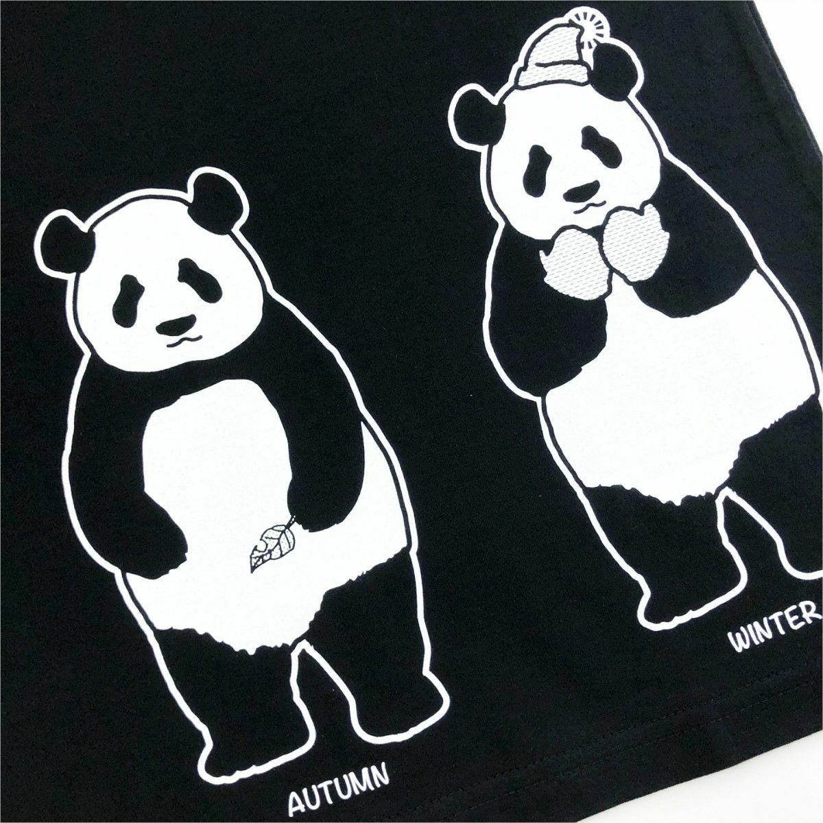 半袖Tシャツ「TANPANDA」（短パンだ）フロント柄