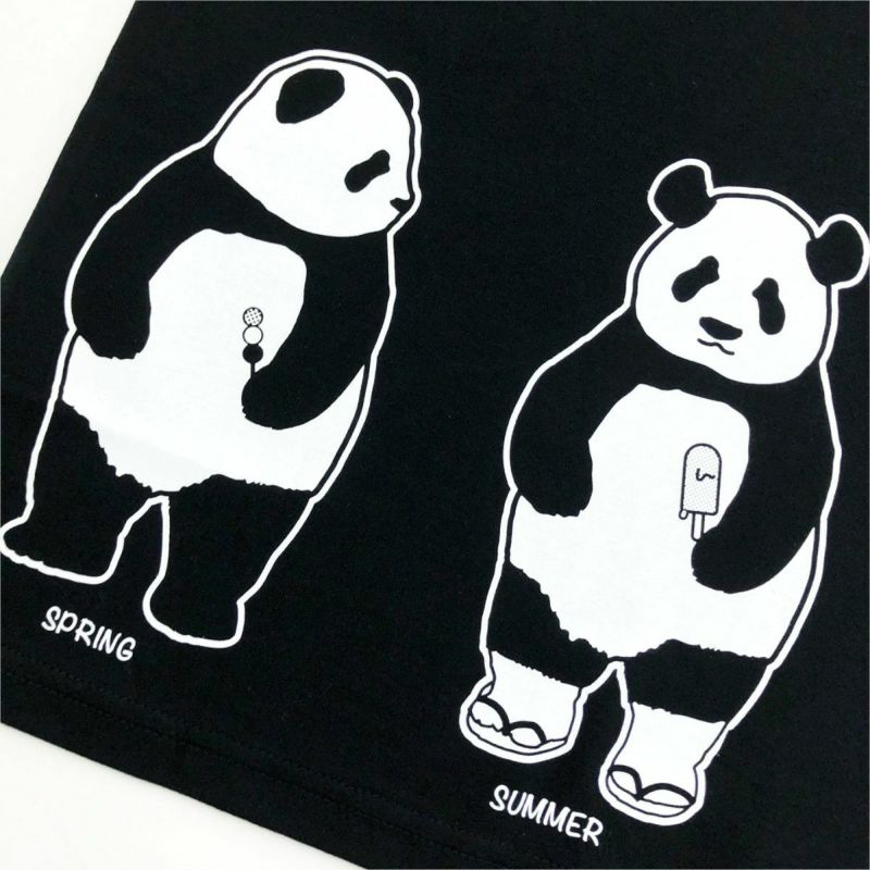 ニャンコTシャツ短パン 半袖Tシャツ「TANPANDA」（短パンだ） | TシャツのOJICO