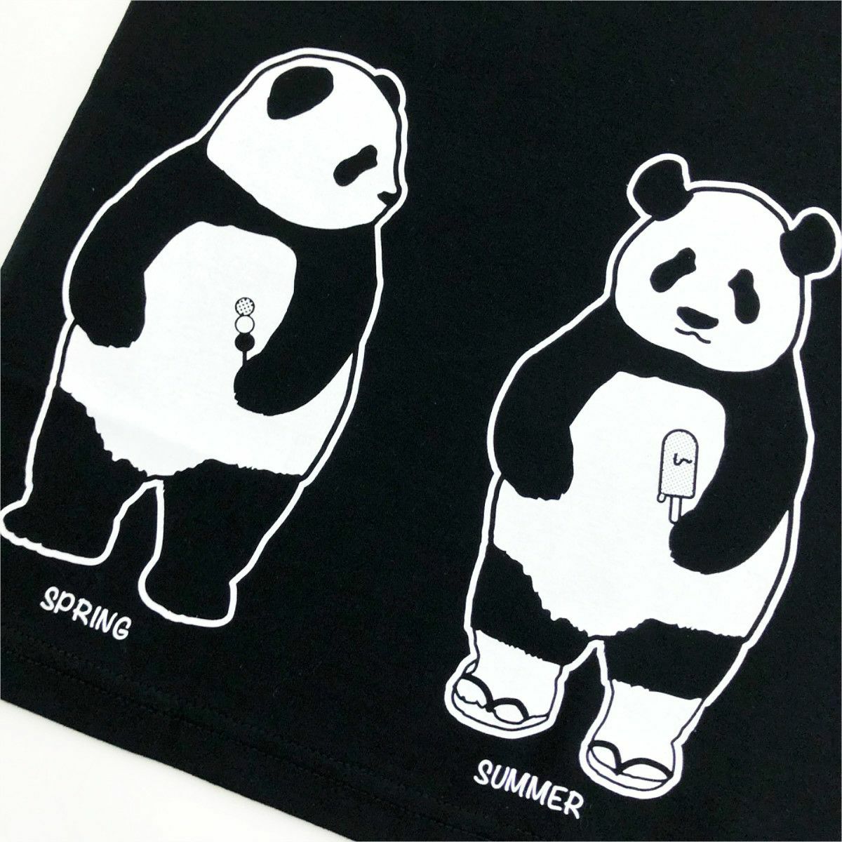 半袖Tシャツ「TANPANDA」（短パンだ）バック柄