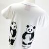 半袖Tシャツ「TANPANDA」（短パンだ）こどもサイズ後ろ写真ホワイト