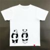 半袖Tシャツ「TANPANDA」（短パンだ）おとなサイズ後ろ写真ホワイト