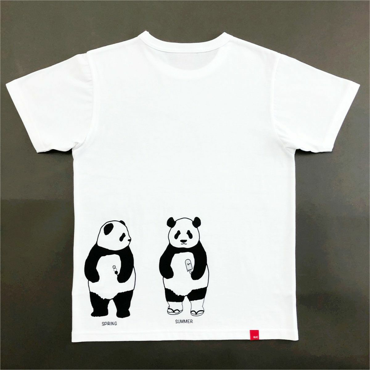 半袖Tシャツ「TANPANDA」（短パンだ）おとなサイズ後ろ