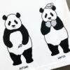 半袖Tシャツ「TANPANDA」（短パンだ）おとなサイズ正面アップ写真ホワイト