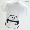 半袖Tシャツ「OMUSUBI PANDA」（おむすびパンダ）カラー白のこどもサイズ背面