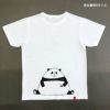 半袖Tシャツ「OMUSUBI PANDA」（おむすびパンダ）カラー白のおとなサイズ背面