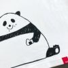 半袖Tシャツ「OMUSUBI PANDA」（おむすびパンダ）カラー白のバック柄アップ