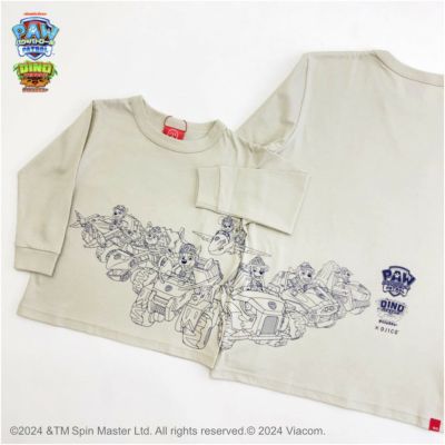 長袖Tシャツ（袖口リブ）パウ・パトロール×OJICO「DINO RESCUE」