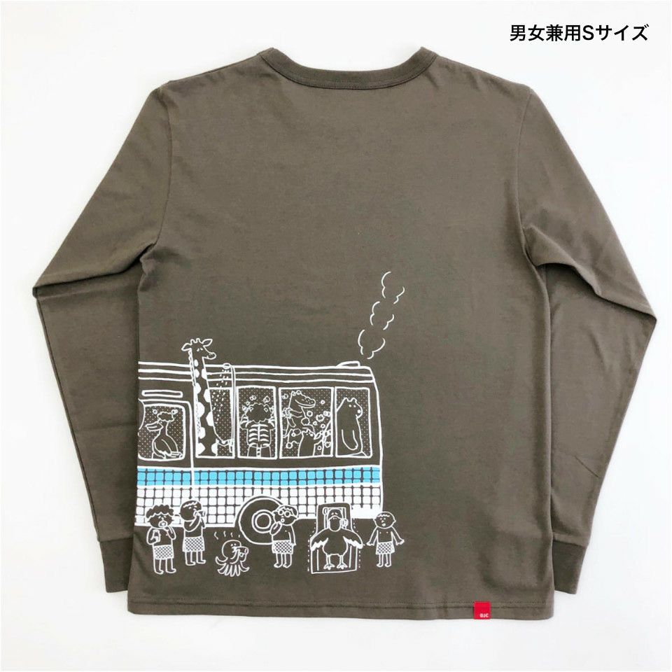 長袖Tシャツレッツバスのおとなサイズバック写真