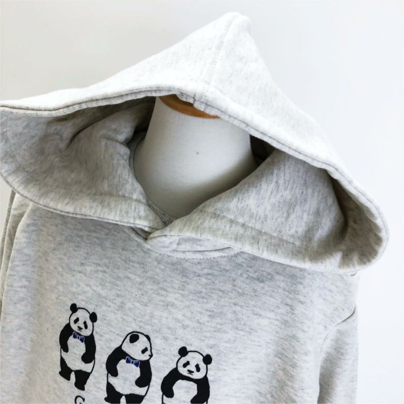 オジコ　G-PANDA パンダデザイン パーカー Sサイズ グレー パーカ「G-PANDA」（Gパンだ） | TシャツのOJICO