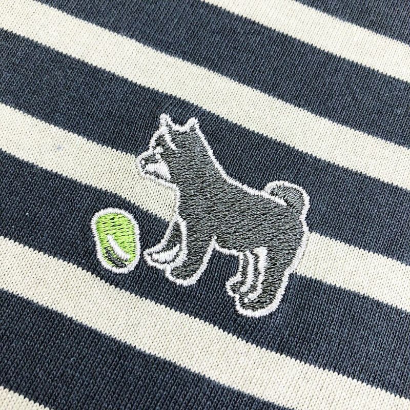 ボーダープルオーバー「MAMESHIBA」（豆柴） | TシャツのOJICO