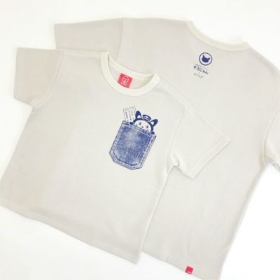 OJICO横浜ジョイナス店展開商品/そうにゃん×OJICO ワイドTシャツ「そうにゃんとポケット」