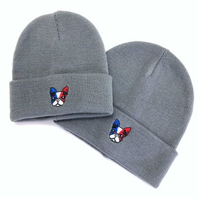 ニットキャップ「フレンチブルドッグ」
