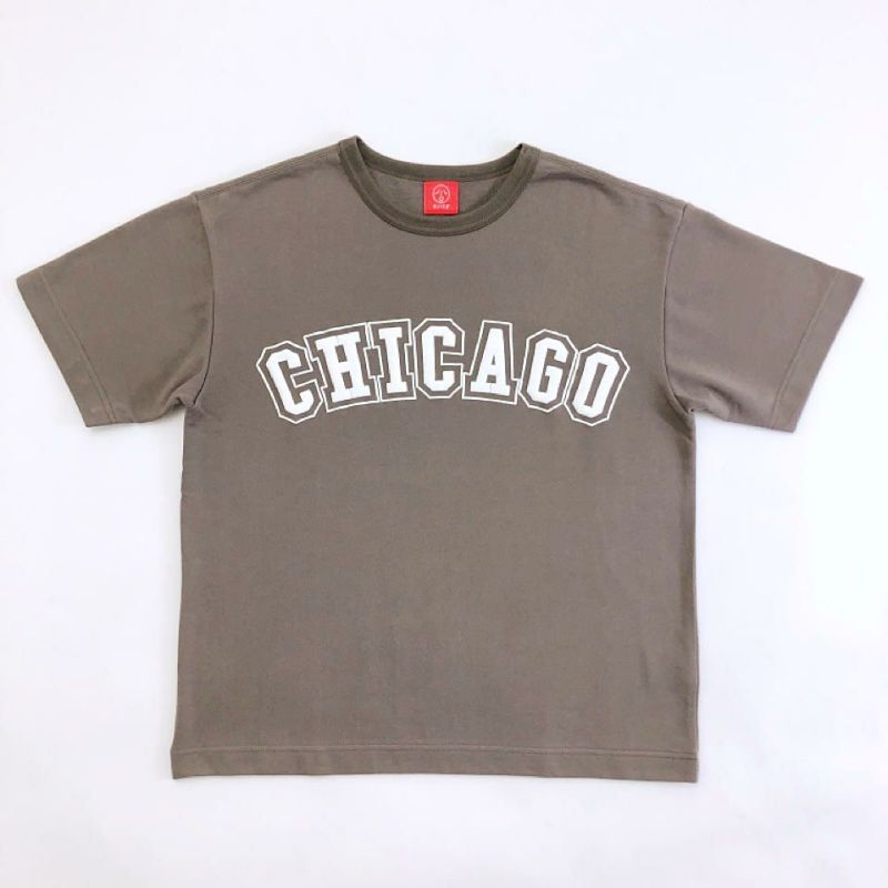 ワイドTシャツ（ミニ裏毛）「CHICAGO」（シカゴ）前