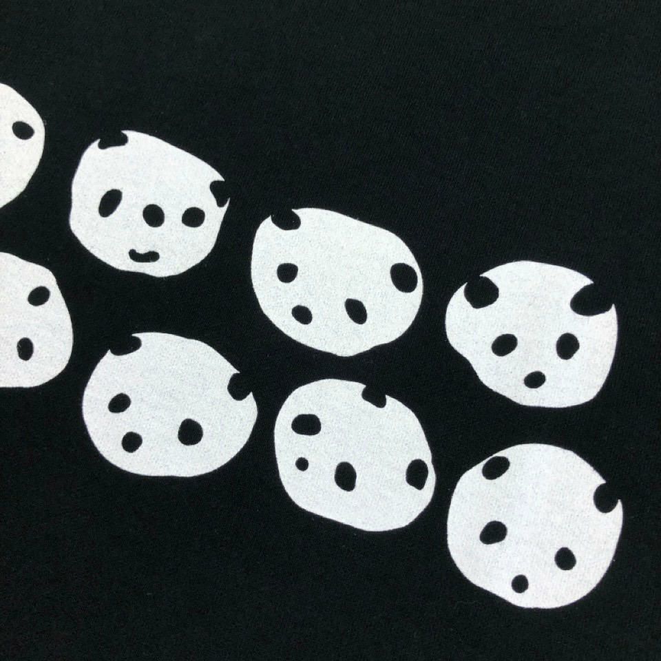 ワイドTシャツ（ミニ裏毛）「PANDAIFUKU」（ぱんだいふく）前柄アップ