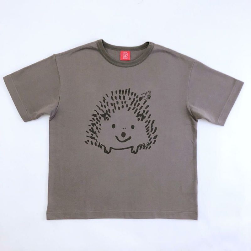 ワイドTシャツ（ミニ裏毛）「HARINEZUMI」（ハリネズミ） | T