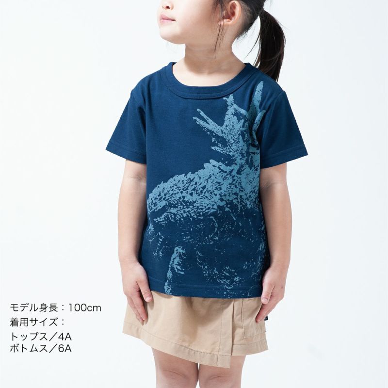 半袖Tシャツ「ゴジラ（１９９５）OJICO2025」子供サイズ着用画像・前